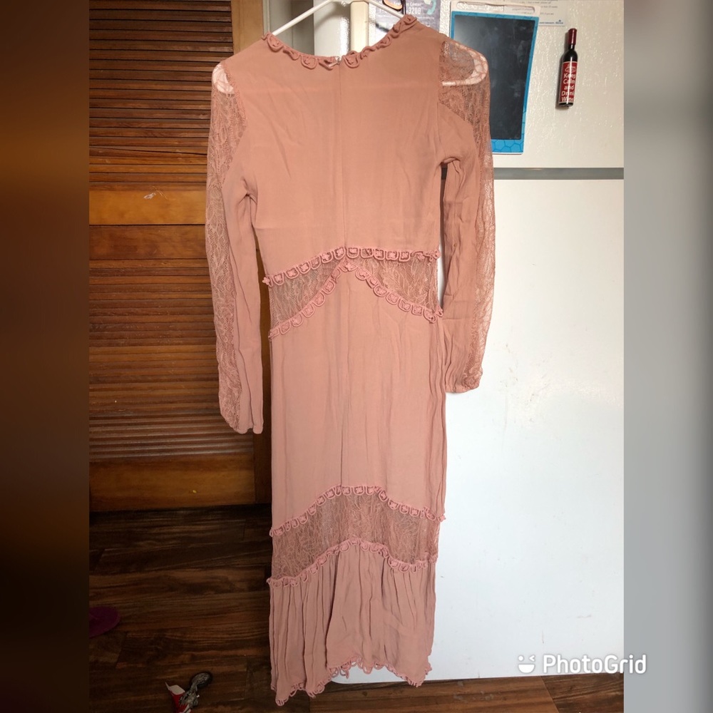 For Love and Lemons Lilou Midi Dress Sz S FL&L EUC - Picture 12 of 16